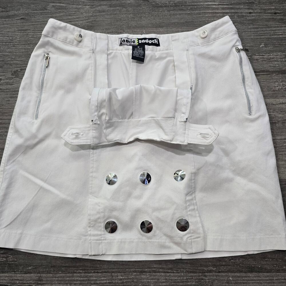 Jamie Sadock White Stud Embellished Mini Golf Skort - Picture 3 of 8
